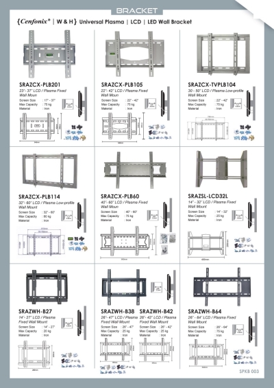 Bracket, Rack & Table