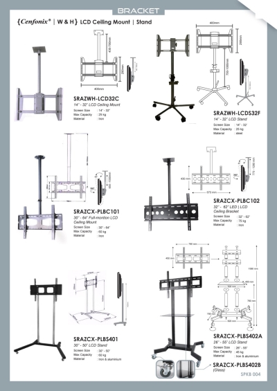 Bracket, Rack & Table