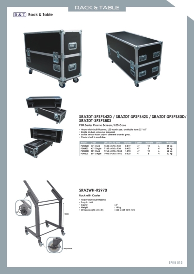 Bracket, Rack & Table