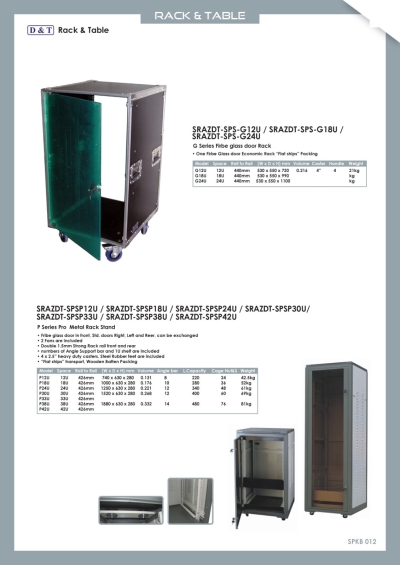 Bracket, Rack & Table