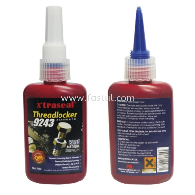 X'TRASEAL 9243 THREADLOCKER MEDIUM STRENGTH