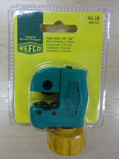 REFCO RS-16 TUBE CUTTER (1/8" TO 5/8") P/N:4682722