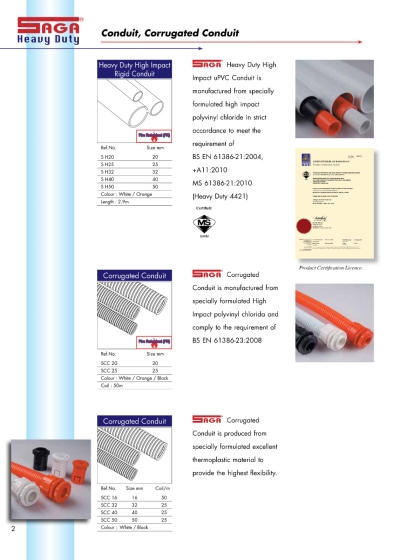 Saga Conduit & Corrugated Pipe