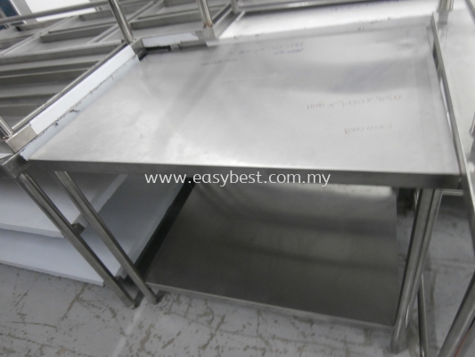 S/S 2 TIER WORKTABLE  DIM:40"X28"X33"