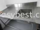 S/S SINGLE BOWL SINK TABLE DIM:60"x30."x33" Ex Stock