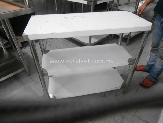 S/S  3 TIER WORKTABLE DIM:36"X16"X33"