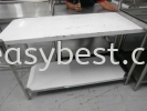 S/S 2 TIER WORKTABLE  DIM:53"X22"X33" Ex Stock