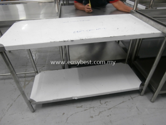 S/S 2 TIER WORKTABLE  DIM:53"X22"X33"