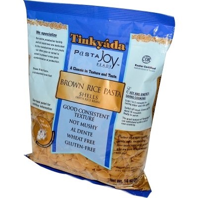 TY-SHELL-BROWN RICE PASTA-454G