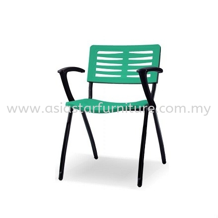 AEXIS-3 POLYPROPYLENE CHAIR C/W ARMREST & 4 LEGGED METAL BASE - folding/training chair - computer chair jaya one | folding/training chair - computer chair uptown pj | folding/training chair - computer chair taman maluri