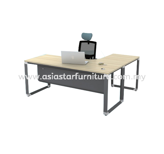 PYRAMID L-SHAPE WRITING OFFICE TABLE/DESK -  L-Shape Office Table Bandar Bukit Raja | L-Shape Office Table Rawang | L-Shape Office Table Kepong | L-Shape Office Table Segambut