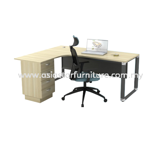 PYRAMID L-SHAPE WRITING OFFICE DESK/TABLE - L-Shape Office Table Selayang | L-Shape Office Table Puteri Puchong | L-Shape Office Table Damansara Kim | L-Shape Office Table Bandar Puchong Jaya