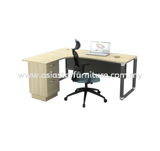 PYRAMID L-SHAPE WRITING OFFICE TABLE/DESK - L-Shape Office Table Bandar Bukit Tinggi | L-Shape Office Table Kelana Jaya | L-Shape Office Table Oasis Ara Damansara | L-Shape Office Table Bangsar South