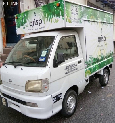 LORRY ADVERTISING - White Sticker + Laminate - Full Warp