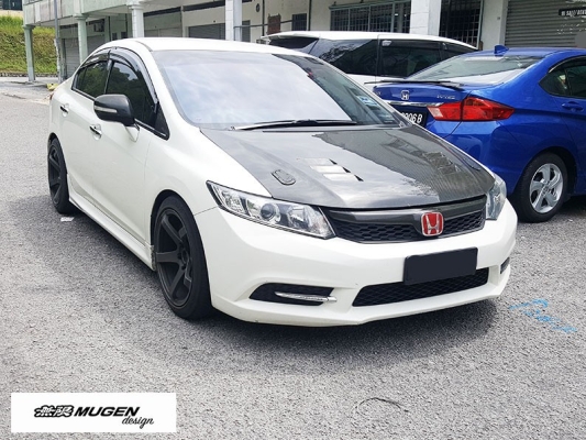 HONDA CIVIC 2012 - 2016 (FB) = MUGEN DOOR VISOR