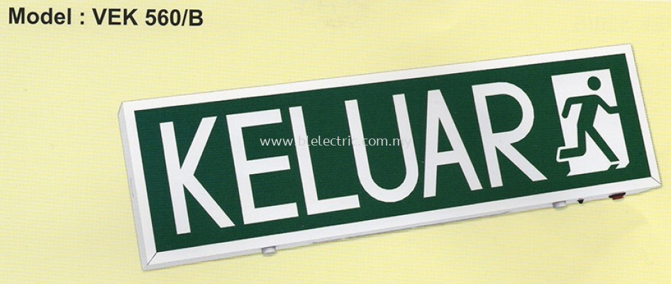 VEK 560/B LED Keluar Sign-Surface TYpe