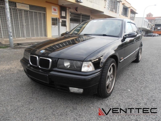 BMW 3-SERIES (E36) SEDAN 1990 - 1999 = VENTTEC DOOR VISOR 