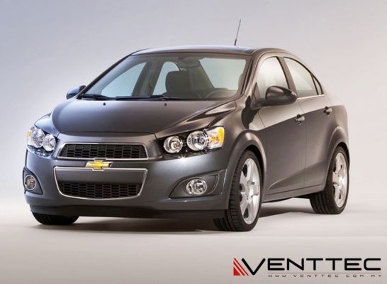 CHEVROLET SONIC (T300) SEDAN 12Y-ABOVE = VENTTEC DOOR VISOR