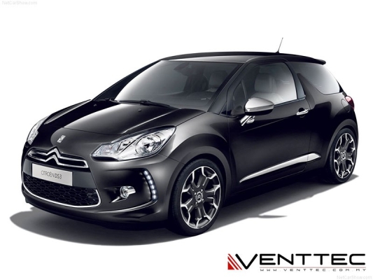 CITROEN DS3 09Y-ABOVE = VENTTEC DOOR VISOR