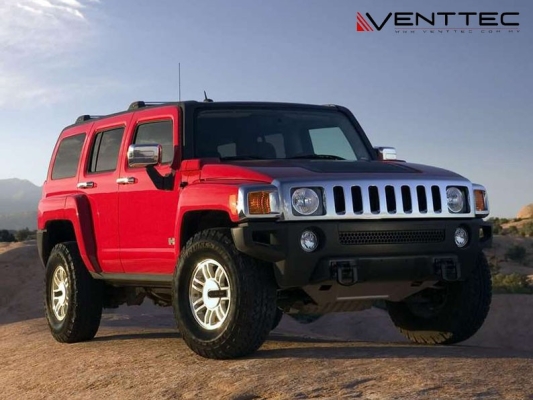 HUMMER H3 05Y-10Y = VENTTEC DOOR VISOR