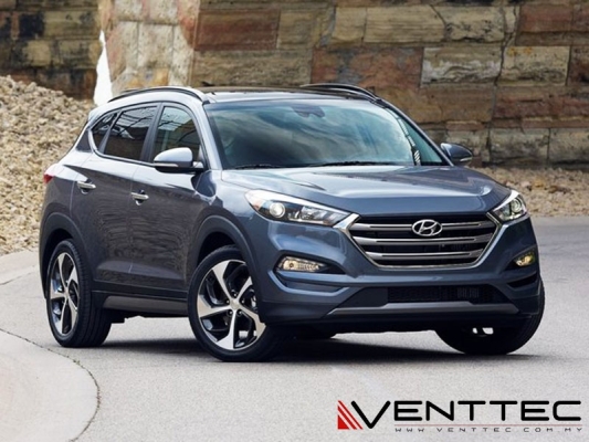 HYUNDAI TUCSON 15Y-ABOVE (4=100MM) = VENTTEC DOOR VISOR