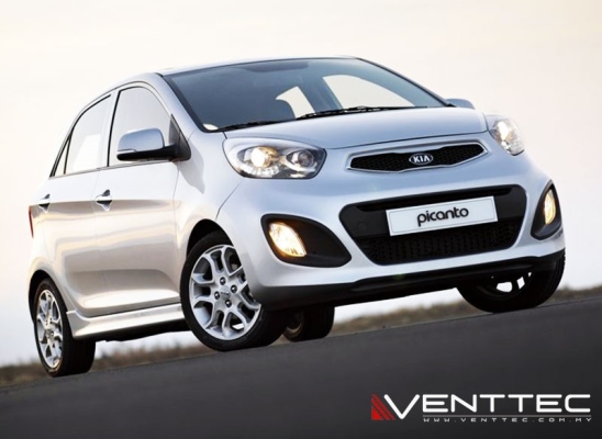 KIA PICANTO / MORNING 12Y-17Y = VENTTEC DOOR VISOR