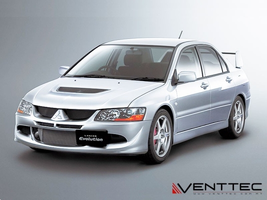 MITSUBISHI EVOLUTION 8 03Y-05Y = VENTTEC DOOR VISOR