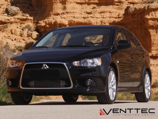 MITSUBISHI LANCER SPORTBACK 07Y-ABOVE = VENTTEC DOOR VISOR