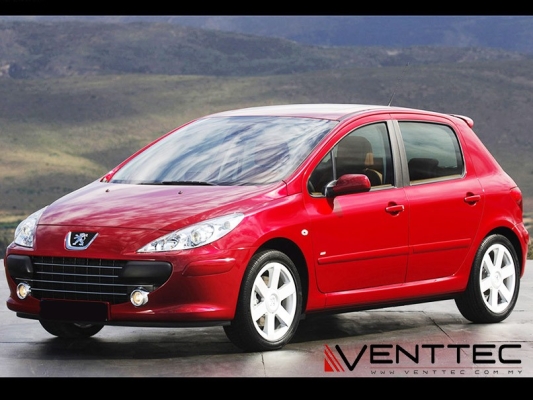 PEUGEOT 307 HATCHBACK 01Y-08Y = VENTTEC DOOR VISOR 