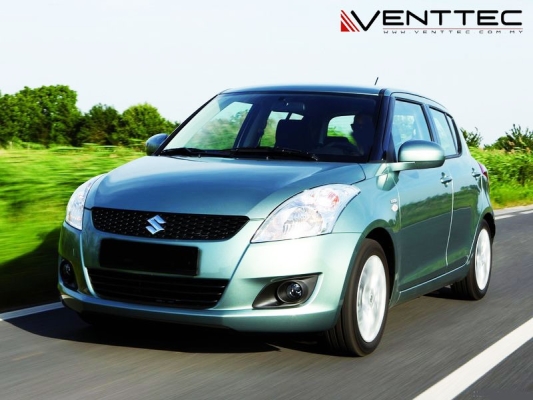 SUZUKI SWIFT 10Y-ABOVE (4=100MM) = VENTTEC DOOR VISOR