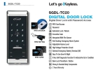 SGDL-TC20 Digital Door Lock TC20 Smart Lock St Guchi Digital Door Lock Digital Door Lock