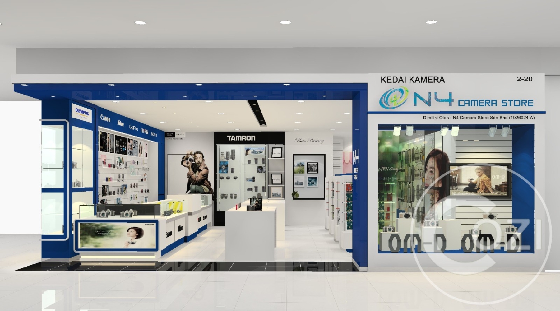 N4 Camera Store Aman Central Camera Shop 2 Commercial Project Design Renovation Contractor Services Cozi Design Sdn Bhd