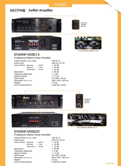 Nestpro & Swift Amplifier