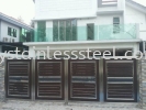 Stainless Steel Folding Gate with Aluminium Wood Stainless Steel Folding Gate with Aluminium Wood Stainless Steel Gate