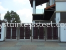 Stainless Steel Swing Gate with Aluminium Wood Stainless Steel Swing Gate with Aluminium Wood Stainless Steel Gate