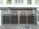 Stainless Steel Swing Gate with Aluminium Wood Stainless Steel Swing Gate with Aluminium Wood Stainless Steel Gate