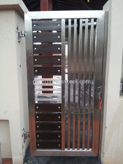 Stainless Steel with Aluminium Wood Side Door