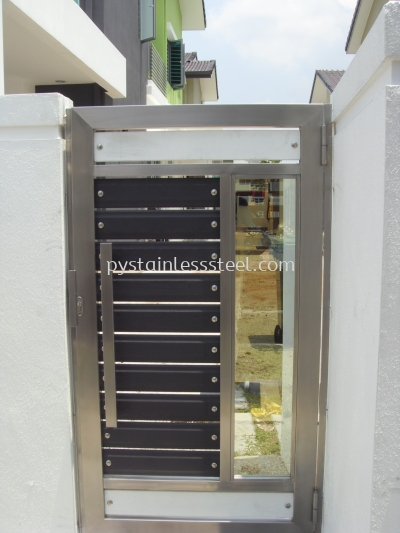 Stainless Steel with Aluminium Wood & Glass Side Door