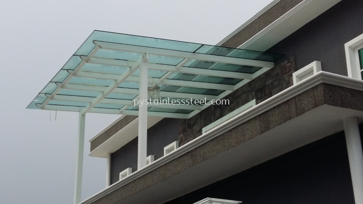 I-Beam with Glass Canopy