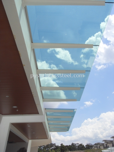 I-Beam with Glass Canopy