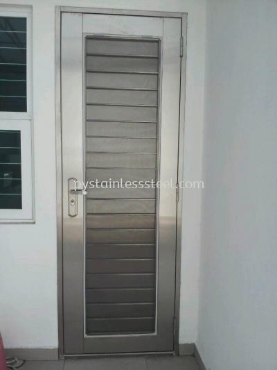 Stainless Steel with Aluminium Wood Door Grille