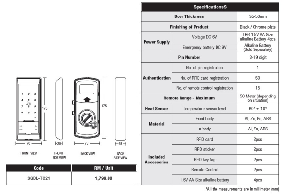 TC21 Smart Lock