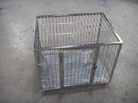 Small / tiny stainless steel dog cage