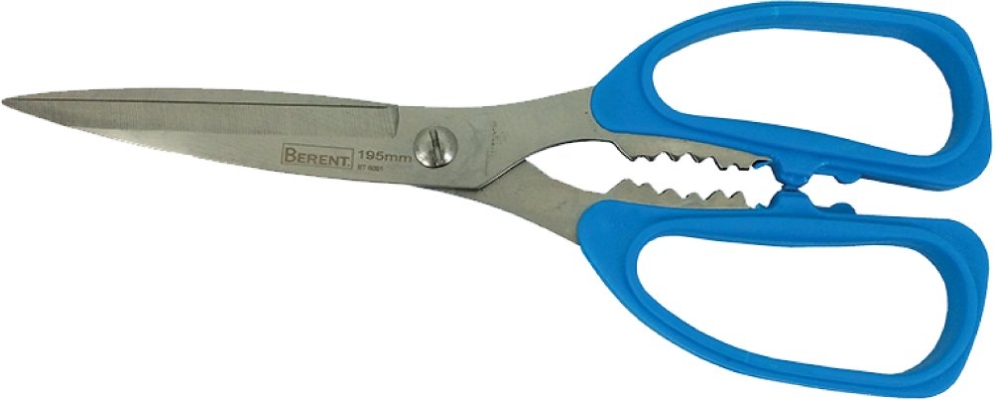 BERENT 195mm Stainless Steel Multi-function Scissors - BT6091