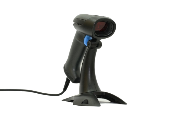 HANDHELD 1D BARCODE LASER SCANNER WITH STAND/USB