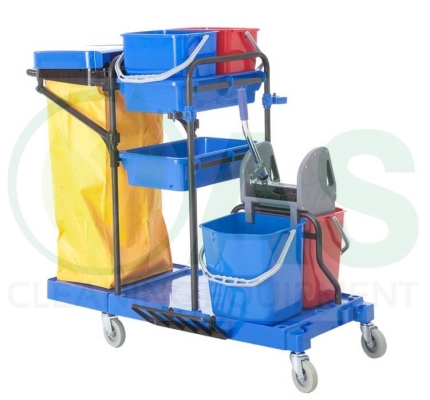 Janitor Cart c/w Double Bucket