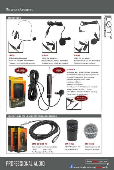 Condenser Mic & Mic Accessories