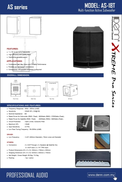 3 Way Active Subwoofer