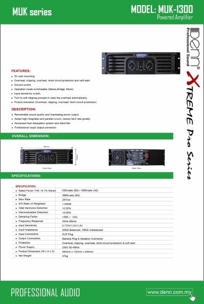 2 Way Powered Amplifier