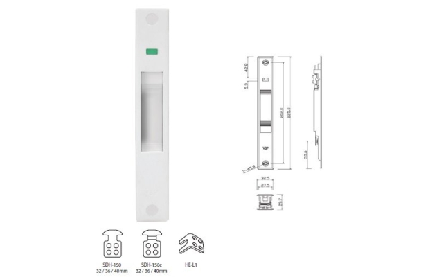 HESL-28S  Sliding Door Lock